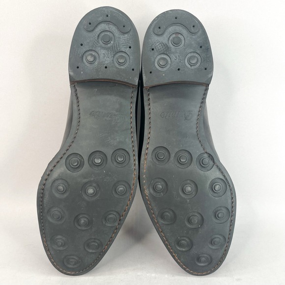 Allen Edmonds Mens 13 D Lasalle Oxfords Black Leather Slip Toe Derby Dress Shoes - Picture 10 of 11